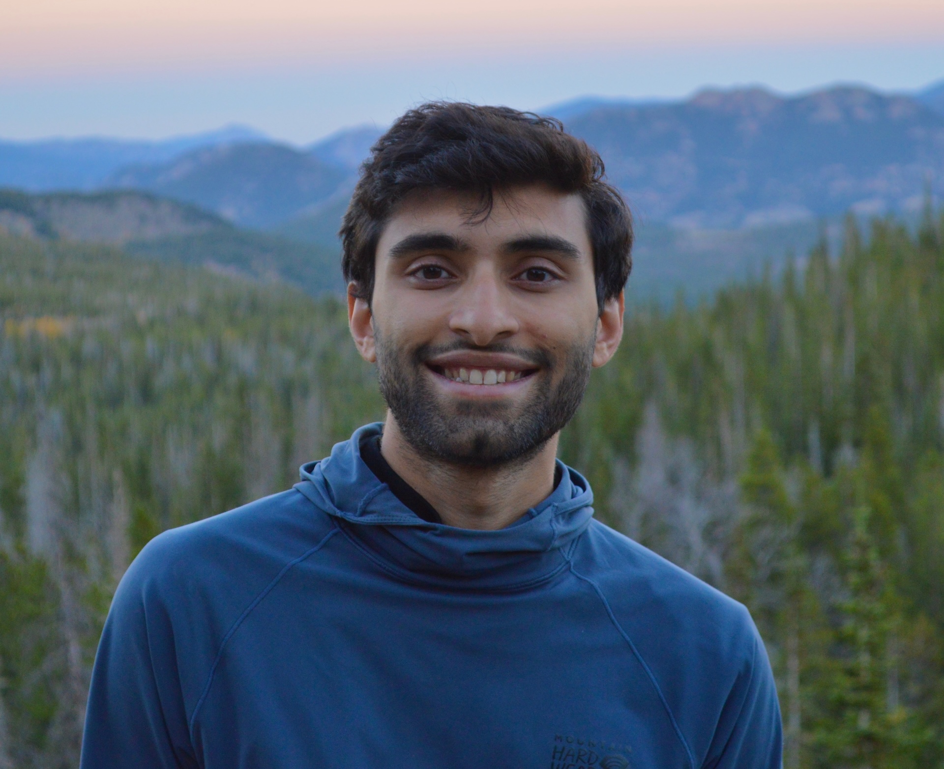 Portrait Photo with Landscape backdrop