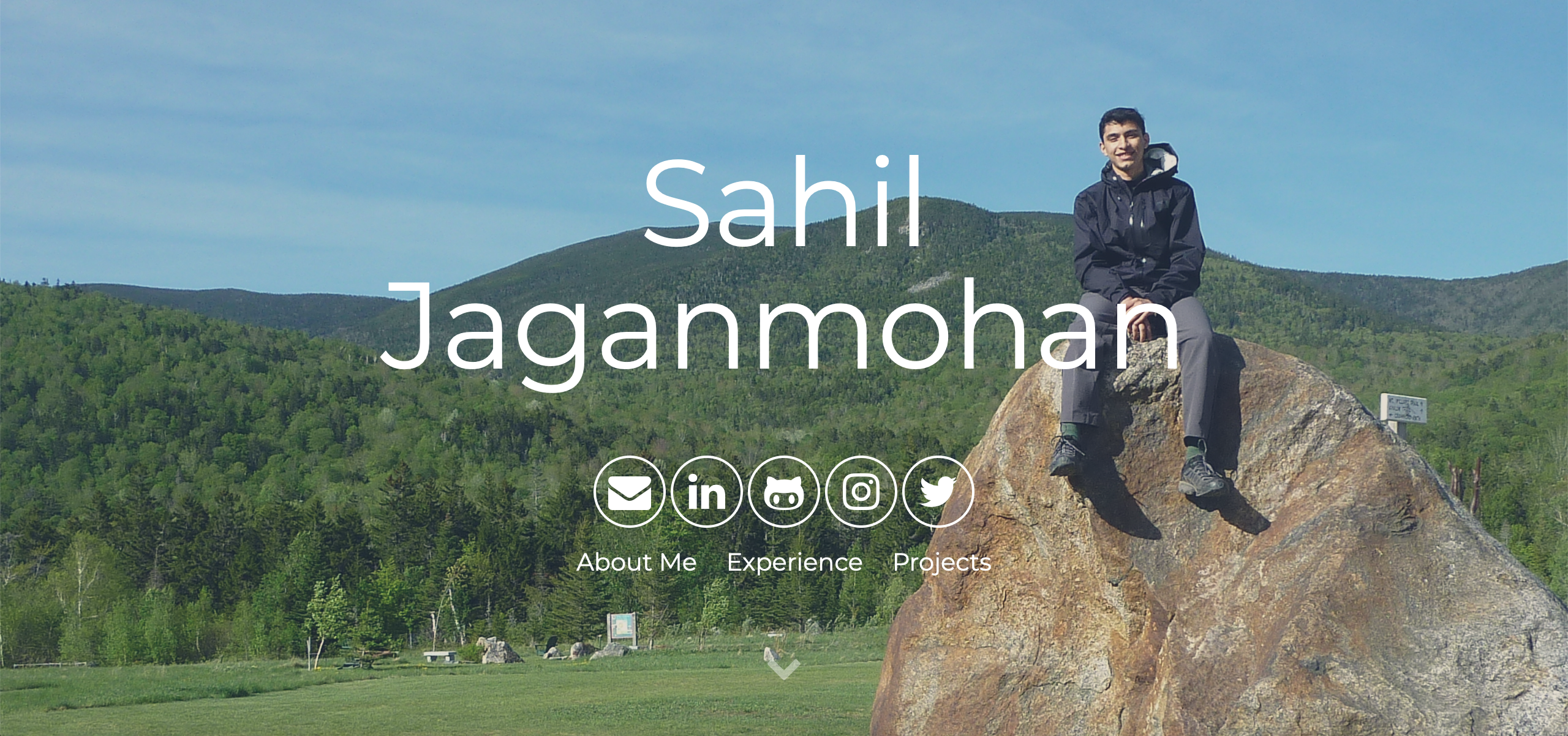 Screenshot of Portfolio 1.0