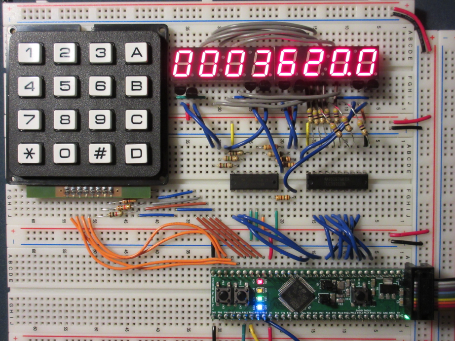STM32 2048 game hardware setup